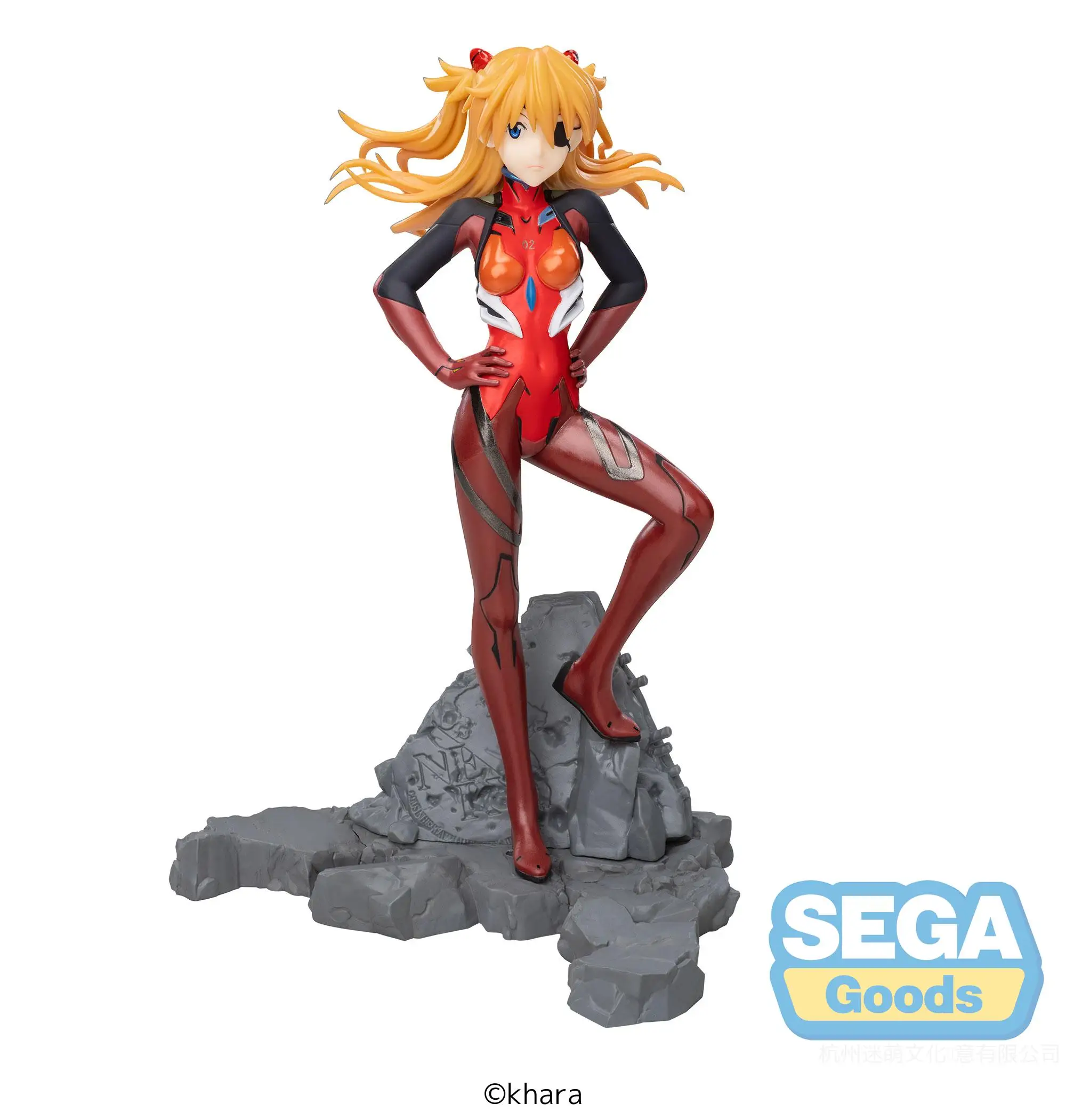 SEGA EVA Anime Asuka Shikinami Langley 30th Anniversary Ver Luminasta Action Figures Model Figurine Original Figuarts Collection