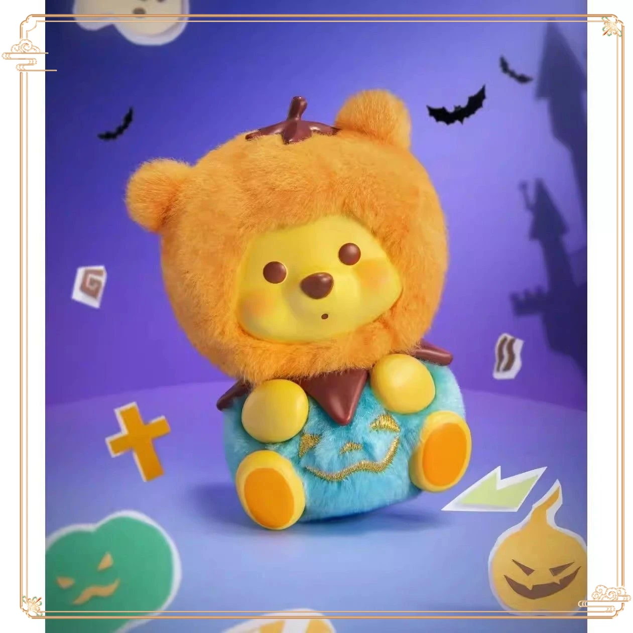 มินิโซ ปั๊มพ์กิ้น ไนท์ ซีรีส์ - ตุ๊กตาวินนี่เดอะพูห์ รุ่นฟล็อก สำหรับนักสะสม