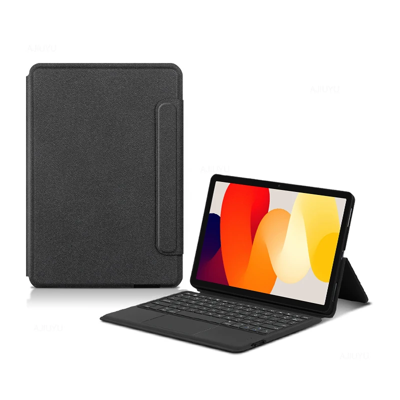 Imagem -06 - Capa para Xiaomi Redmi Pad se 11 2023 Vermelho mi Pad se Teclado sem Fio Integrado Cases Protetores Touchpad Suporte Case