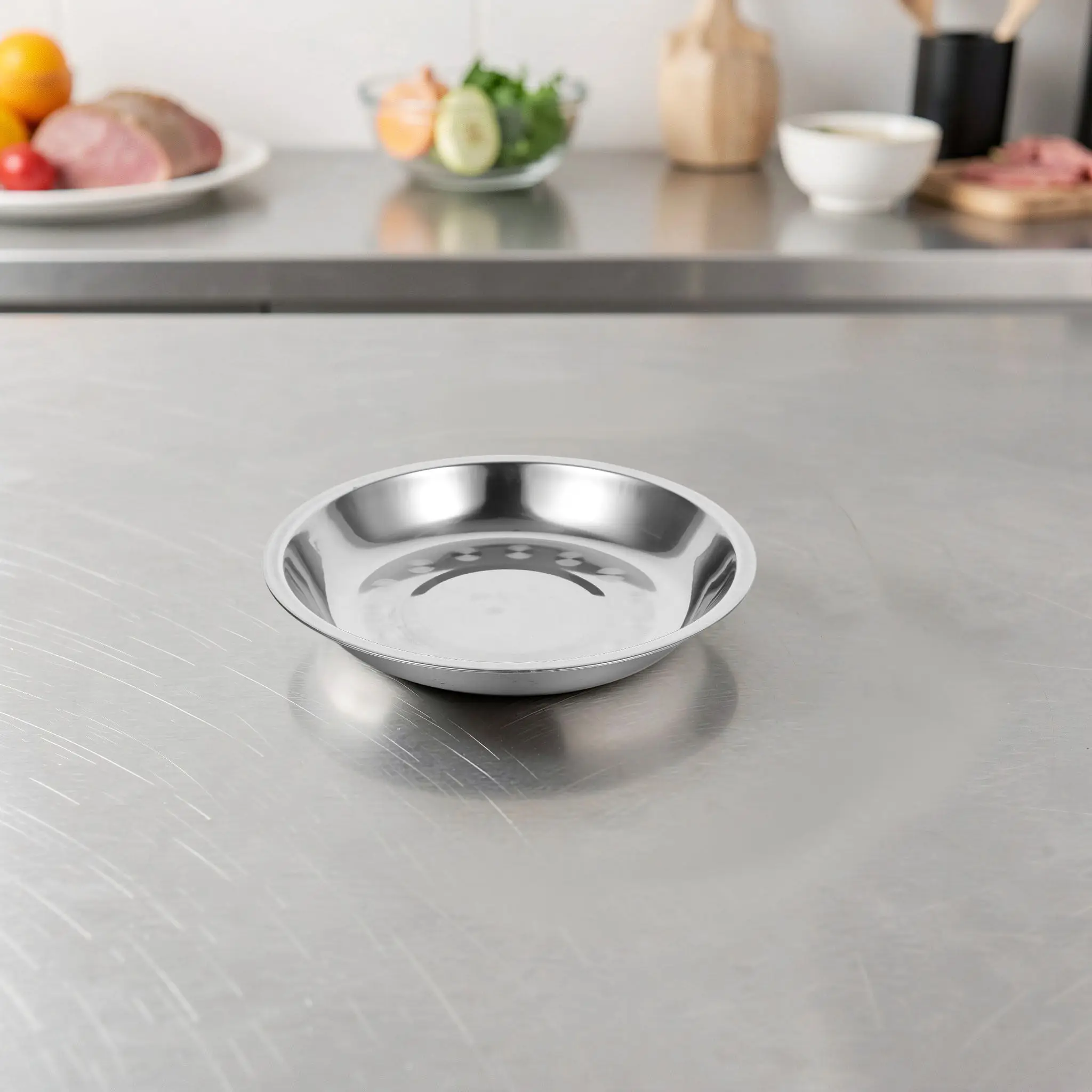 2Pcs Mechanical Scale Tray Stainless Steel Weighing Pan Replacement Universal Round Tray 6 Clean Bench Scale Accessory