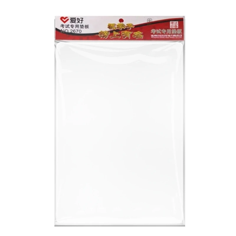 Thick Clear PVC Desktop Writting Pad Water Resistant Plastic Non-Slip Desk Mat for Student School Exam Writing Drawing