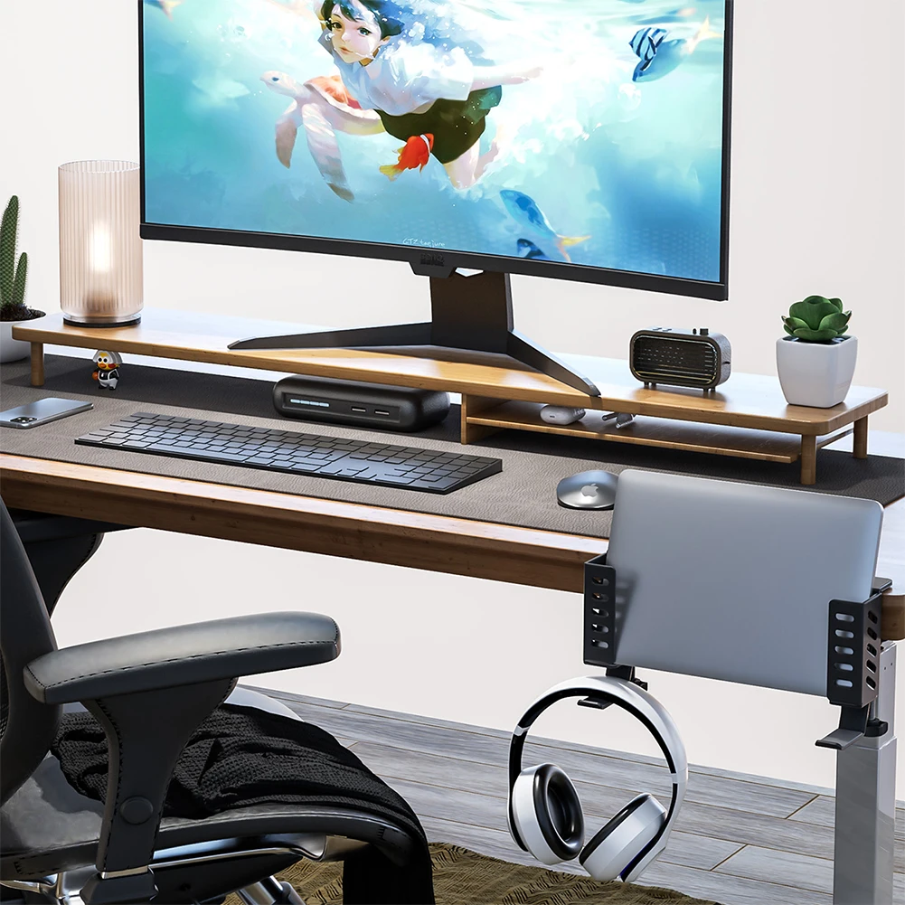 Настольный боковой держатель для ноутбука, органайзер для хранения на столе, боковое крепление для ноутбука для офиса, дома, ноутбука/планшета/клавиатуры/наушников