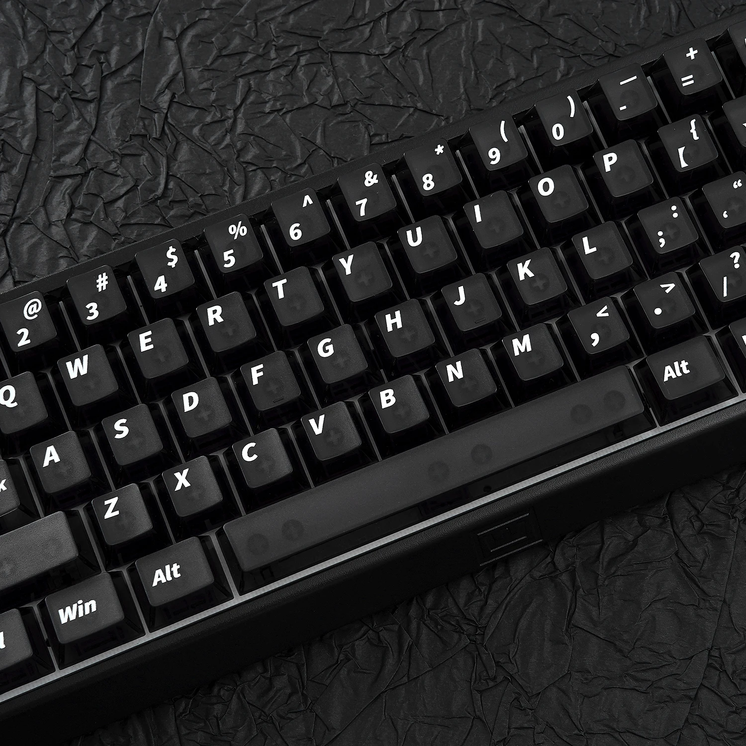 121 مفتاح الكرز الشخصي ماتي ضباب شفاف PC أسود شفاف الحرارية التسامي كيكابس مجموعة PBT للوحة المفاتيح الميكانيكية #4