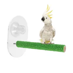 Parrot Perch Parrot Bird Perch Pole With Suction Cup Bite-Resistant Bird Shower Perch Window/Bath/Car/Travel Perch Stand For