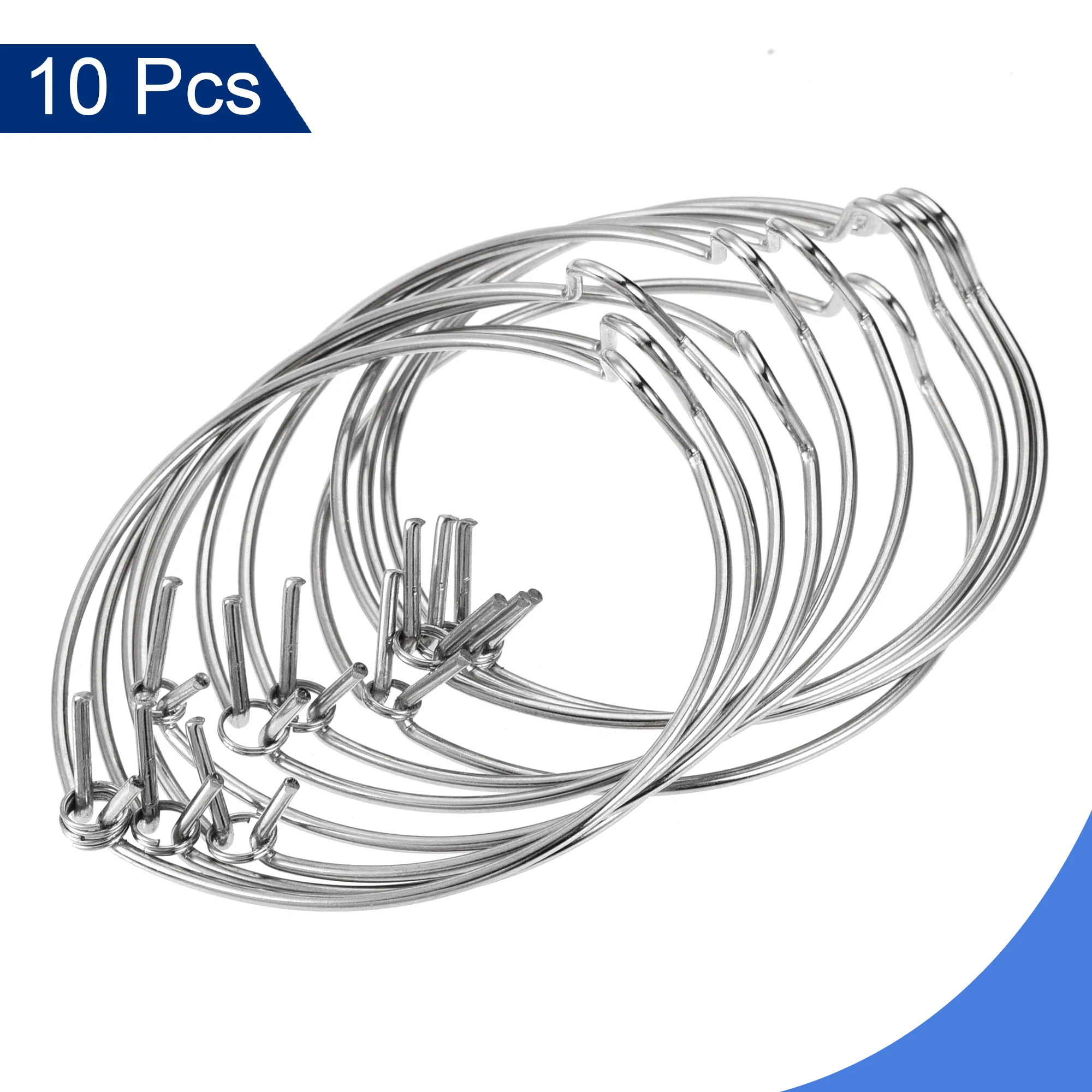 

10Pcs MR16 Lamp Retaining Spring Clip Ring 57x50mm Manganese Steel Clip Bulb Holder Light Cup Bracket Card Ring for Downlight