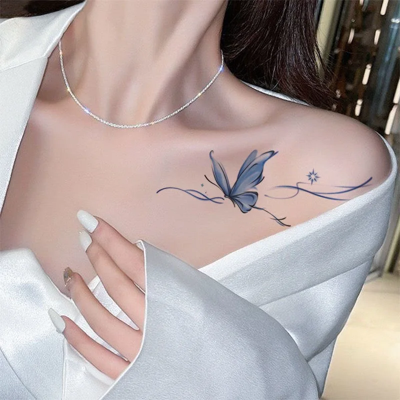 

False Tattoo Sticker For Women Temporary DIY Water Transfer Tattoos Girls Hand back Body Art