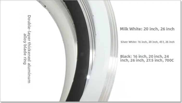 

Thiened Aluminum Wheel Rims 6 Inch 20 Inch 24 Inch 26 Inch 700C Mountain Bicycle Rims 36 Holes Bicycle Accories