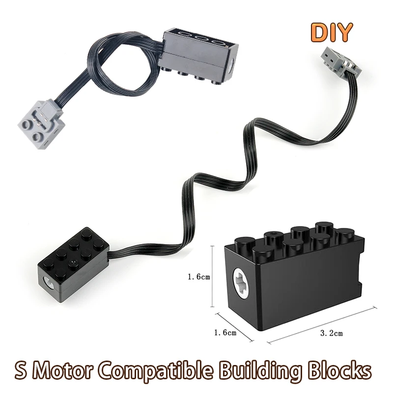 Motor de accionamiento MOC S, par de velocidad lenta, funciones de potencia tecnológicas, paquete de energía del Motor modificado, Compatible con componentes Legoeds, juguete de motor