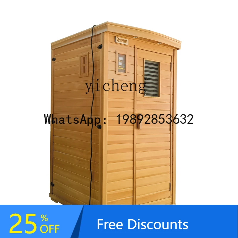 

single nano light wave energy warehouse holographic energy steam room hemlock solid wood far infrared sweat steam room