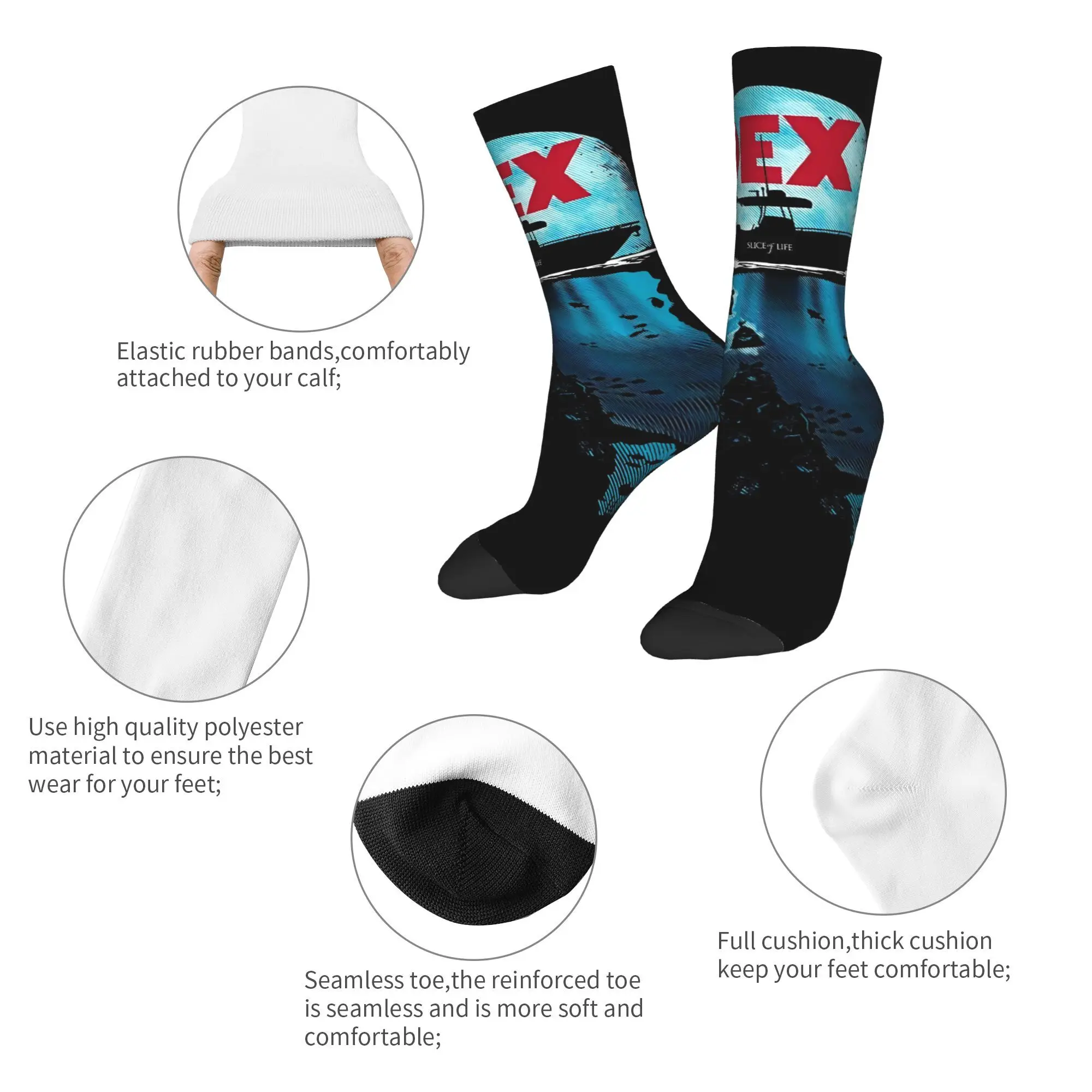 Dexter Morgan Show Tv  Socks  Design Stockings Anti-Slip Men Socks Warm Soft Winter Fashion Running Socks