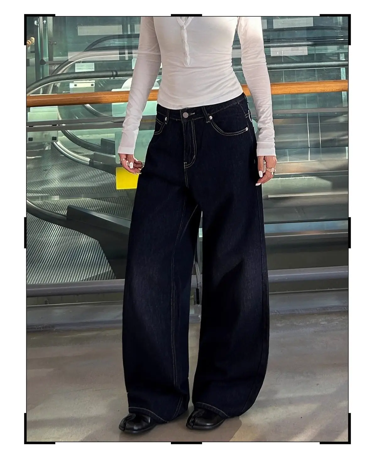 Women's Letter Embroidery Design Design Y2k Jeans 90s Street Sweatpants Cool Girl Trousers Female High Waisted Wide Leg Pants