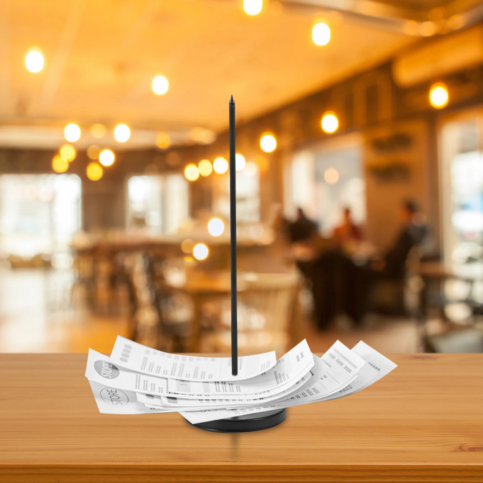 

Receipt Holder Spike Straight Bill Organizer Quick Install Desk Memo Fork Restaurant Hotel Receipt Storage Holder Check Ticket
