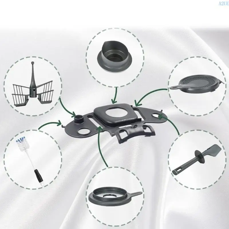 A2UE خلاطات مريحة تخزين حامل منظمي المطبخ متعدد الوظائف الملحقات