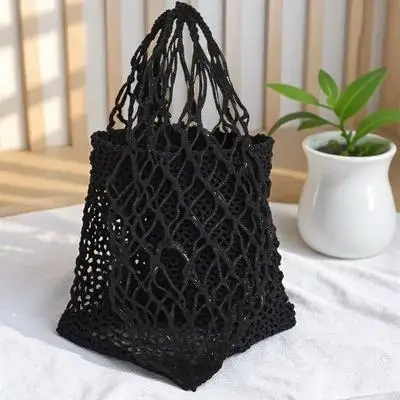 

Premium Feeding Mesh Bag for Livestock Durable Nylon Hanging Food Feeder Strong Animal Feed Container Braided Rope Easy Carry