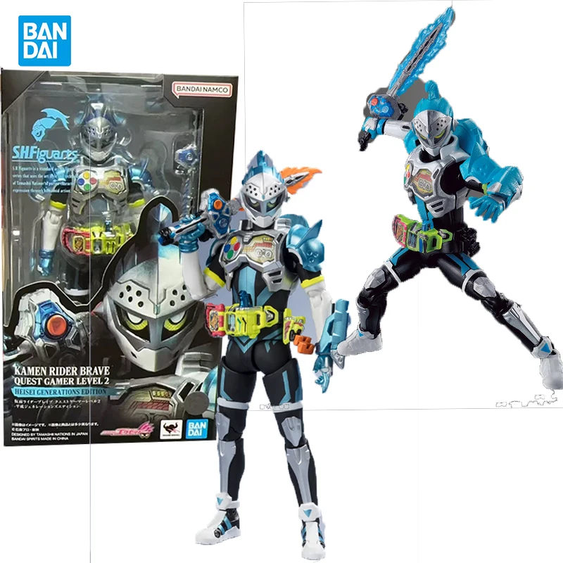 

Bandai Genuine Brave SHF Kamen Rider Anime figure Movable toy Anime Peripheral Action Figures Doll for Collectors