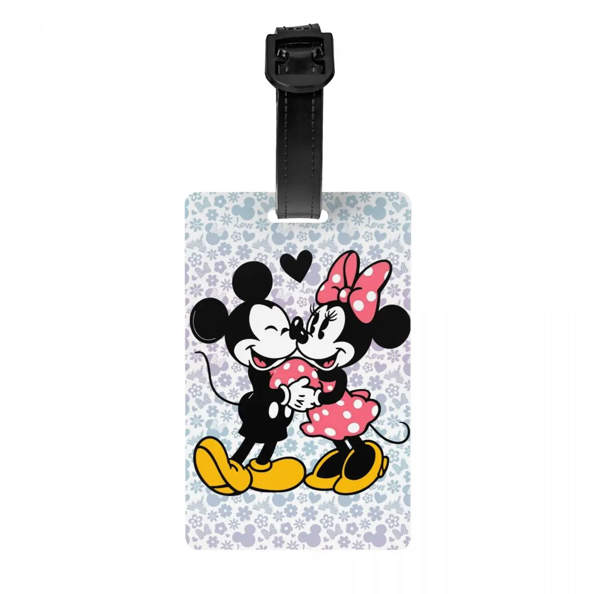 

Custom Mickey Mouse Minnie Mouse Luggage Tag Privacy Protection Baggage Tags Travel Bag Labels Suitcase