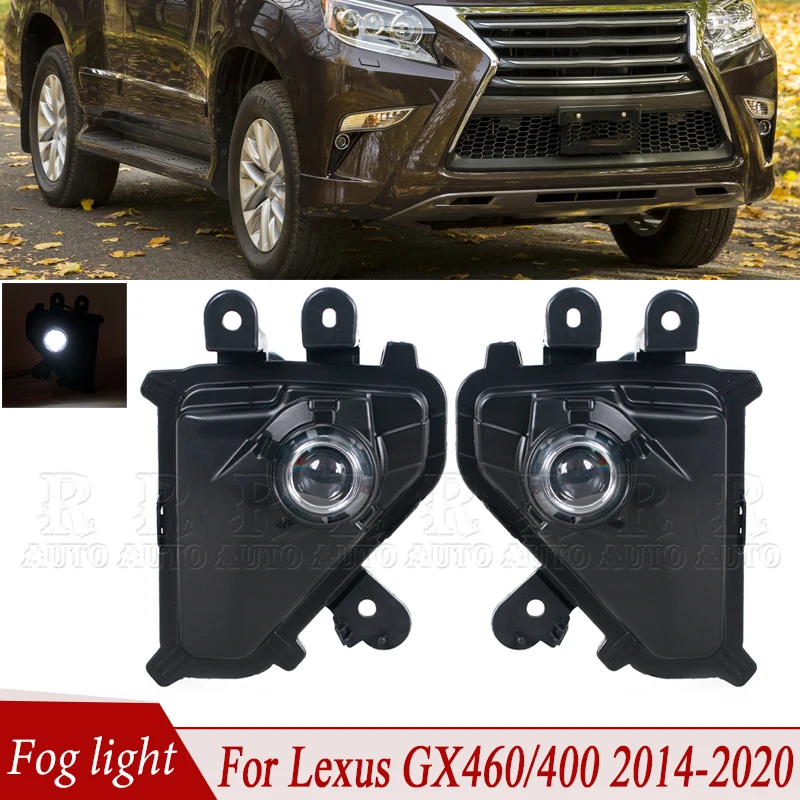 Car Fog Light For Lexus GX460/400 2014 2015 2016 2017 2018 2019 2020 Fog Lamp Assembly Front Bumper Round Daytime Running Light