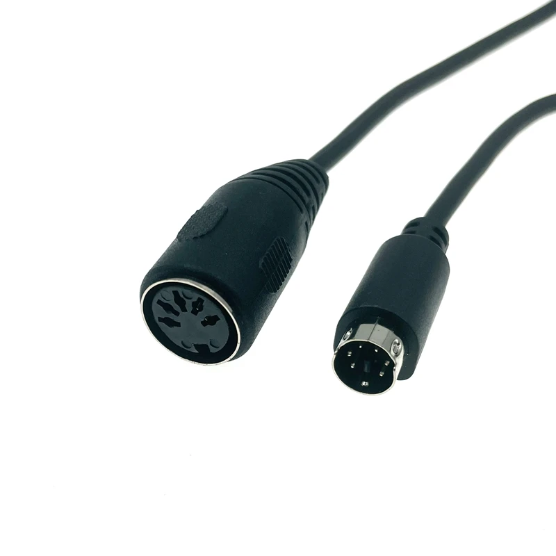 15cm 6-pin Mini-DIN (PS/2) male to DIN 5-pin female adapter connector cable for the best quality keyboard