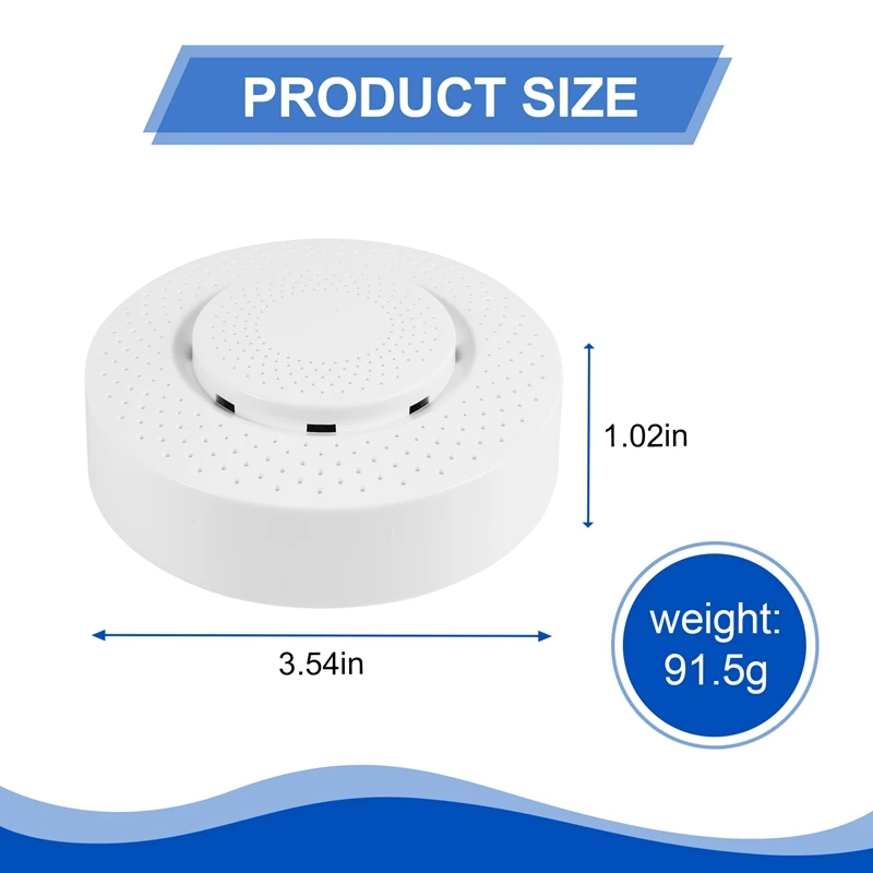 Zigbee Tuya 3.0 Air Quality Monitor 5 In 1 Formaldehyde VOC Co2 Temperature Humidity Detector Sensor