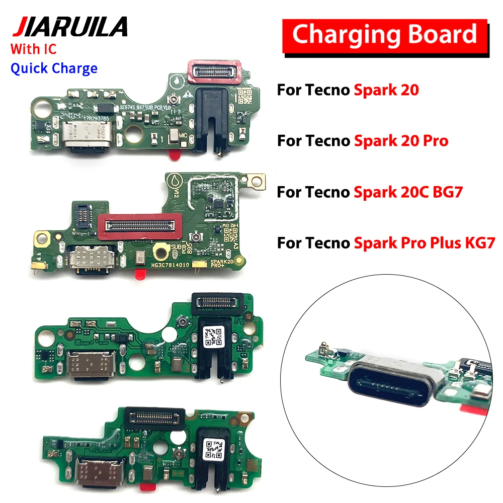 20個入り、tecno-spark-20-pro、20c、bg7、spark-pro-plus、kg7用トップマイクロusb充電ドックコネクタ充電ポートマイクフレックスケーブル