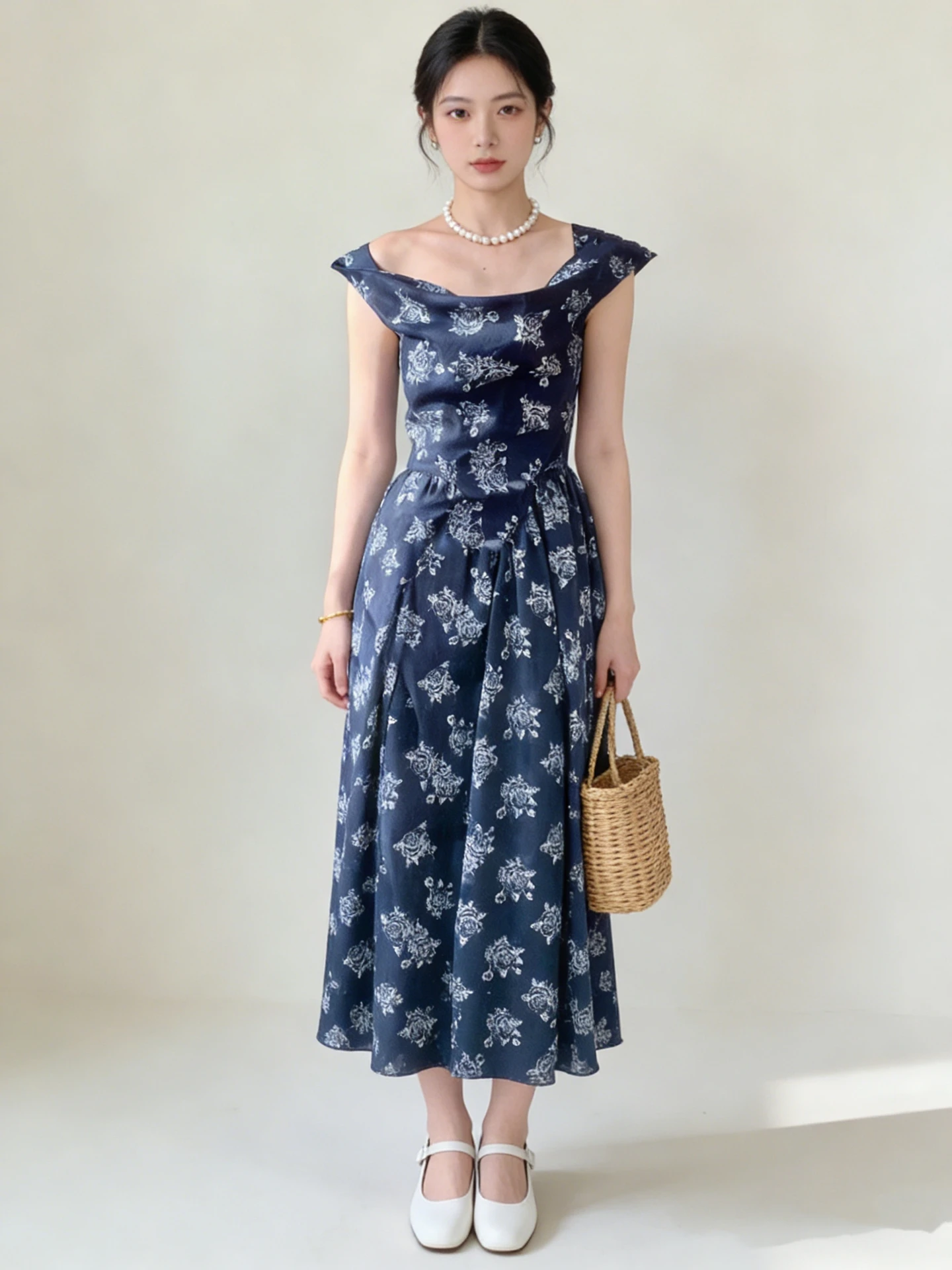 

DesiGar Godd Sle Wedding Dr with Waist Cinching And Collar for Engagement Parties Spring Autumn Soft Comfortable Fren...