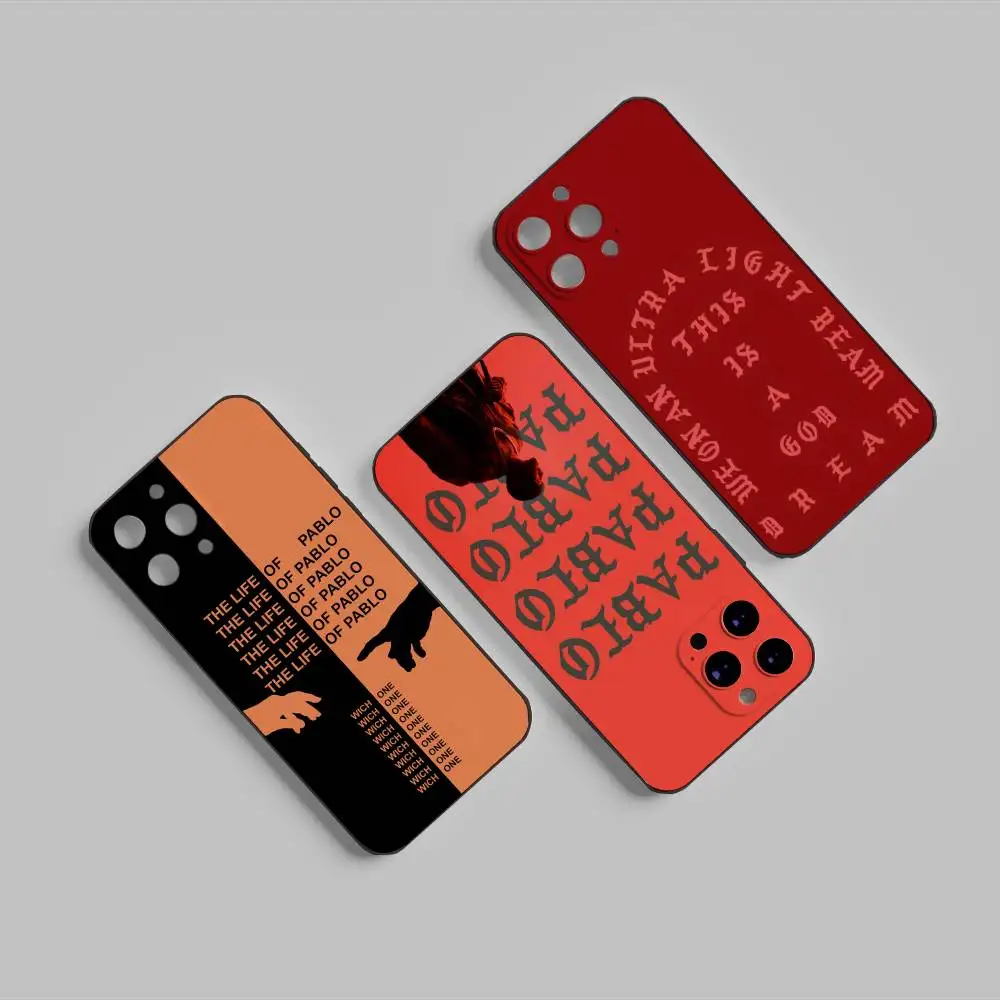 

RapperS K-Kanye West Phone Case For IPhone 16 16e Plus Pro MAX15 14 13 12 11 Xr 7 8 6 Se XSmax Soft Black Case