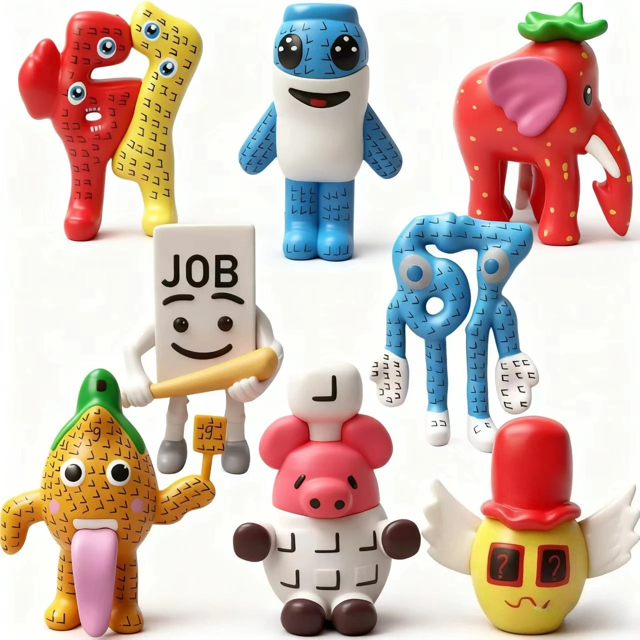 8Pcs/set Steal a Brainrot 67 Game Model Toy PVC Cartoon Gaming Peripherals Desk Decoration Collection Figures Model Toys For Kid