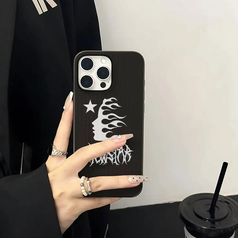 H-HELLSTAR-R Logo For IPhone 17 16 15 Plus Pro Max 12 14 Plus 11 13 Wave Corrugated Stripe Funda Phone Cover view 6