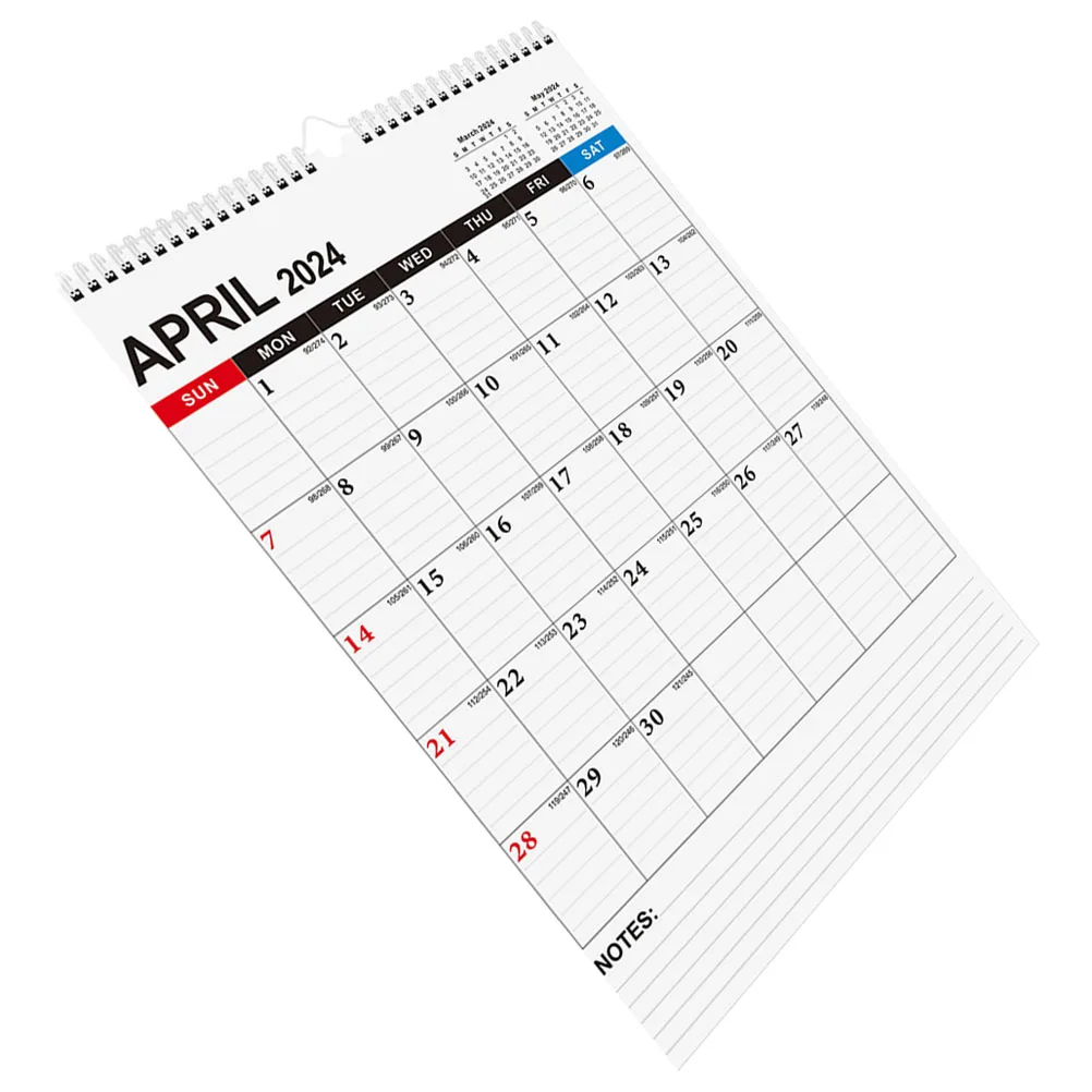 

2024 Schedule Notes Calendar Hanging Desk Appointment Wall Planner Monthly Decor Home Office School Room Holiday Timing