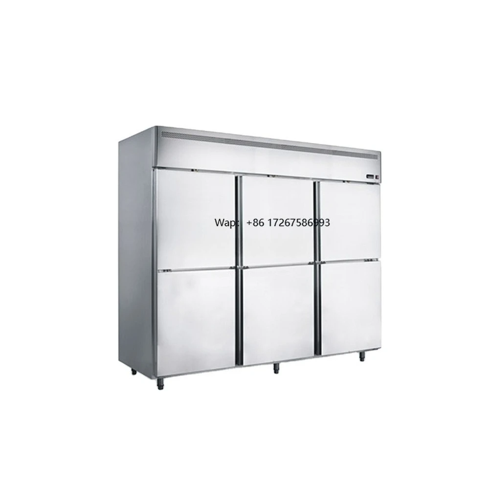 

New Industrial 6-Door Deep Refrigerators and Freezers Single-Temperature Style With Fan Cooling System Cool Climate Type