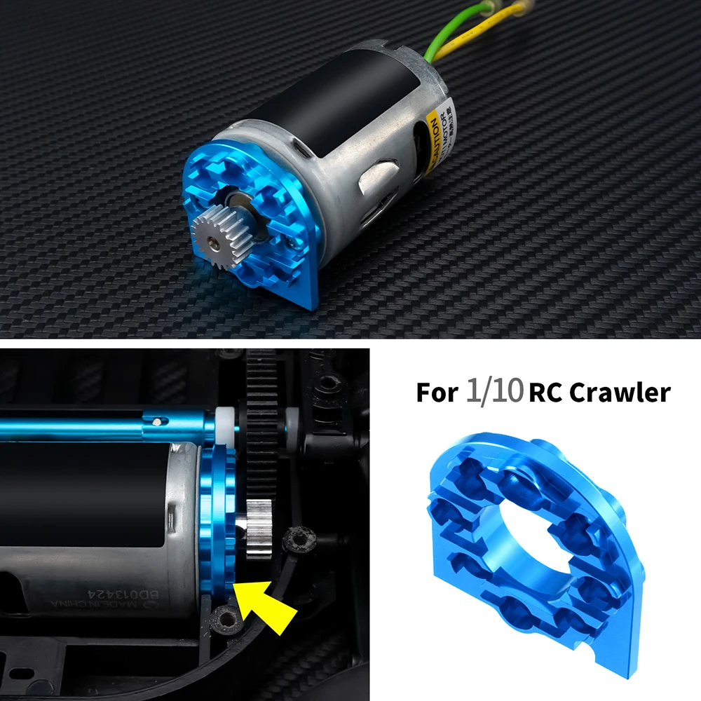 TRINOOD Motorhalterung aus Aluminiumlegierung für 1/10 Tamiya TT01 On Road RC Car Upgrade-Teile – Detail 6