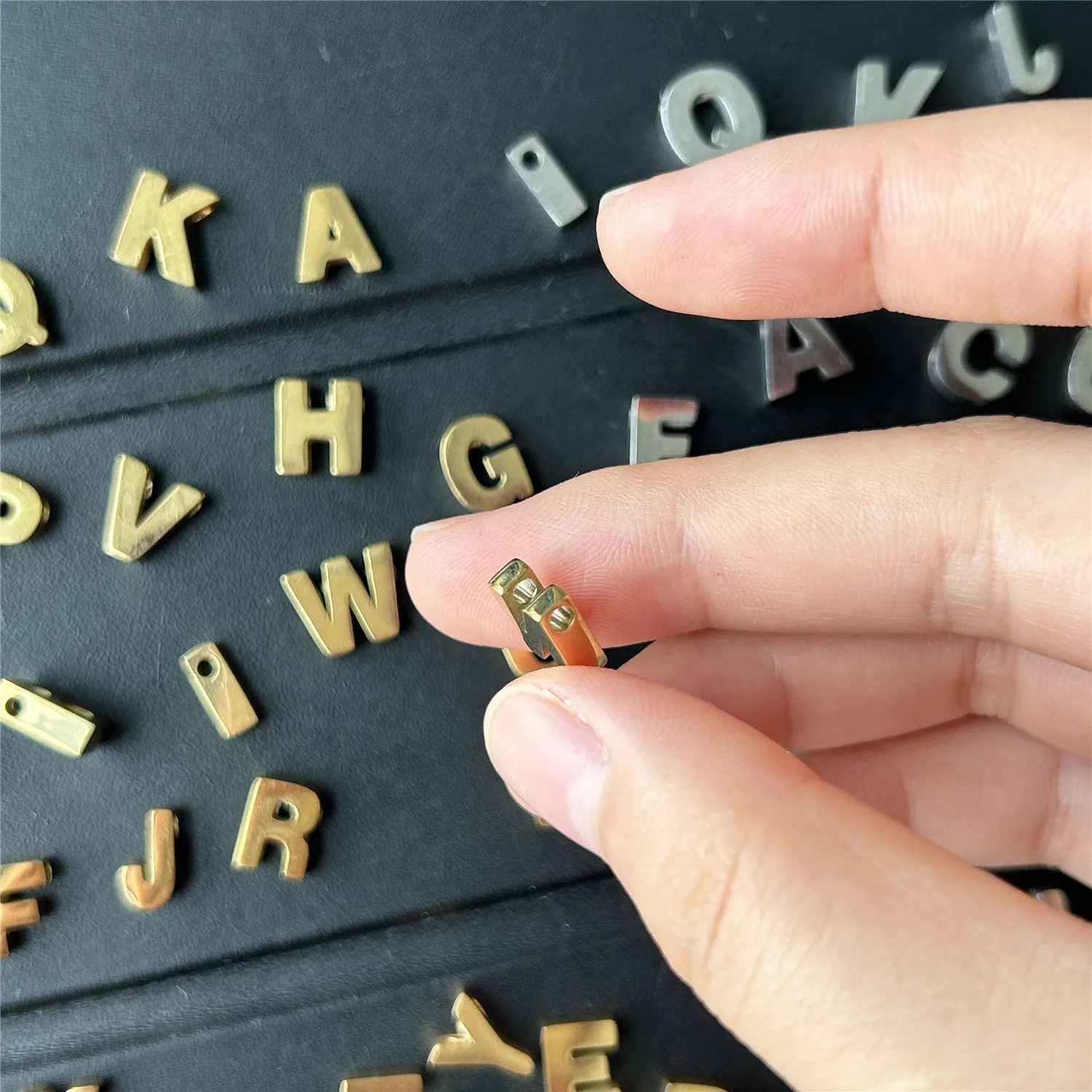 Stainless Steel A To Z Alphabet Charms Pendants For DIY Jewelry Making Handmade 26 Letters Charms Initial Accessories