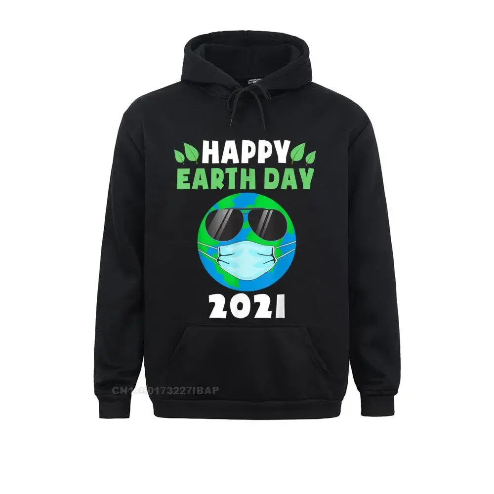 

Happy Earth Day Funny Earth Wearing Mask Toddler Hoodie Hoodies for Women Sweatshirts Europe Designer Sportswears Long Sleeve