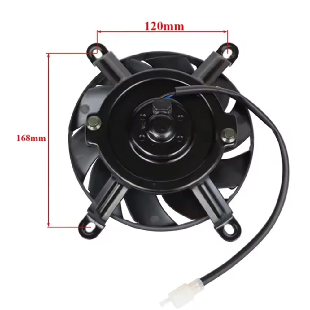 6 بوصة دراجة نارية مروحة مشعاع 12 فولت تيار مستمر محرك التبريد الكهربائي تدفق كبير برودة لهوندا كاواساكي سوزوكي الغاز #5
