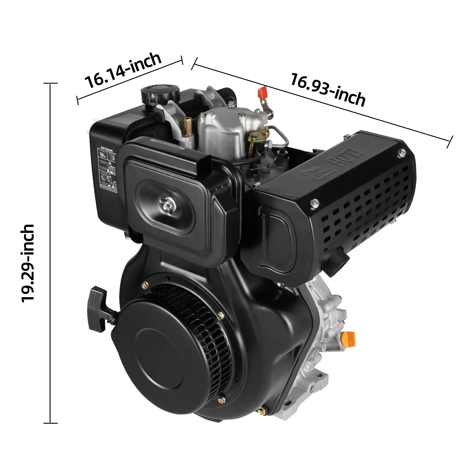 6.3kw 418cc 10 حصان آلة تبريد الهواء أسطوانة واحدة، محرك الديزل، محرك المولد 3600 دورة في الدقيقة