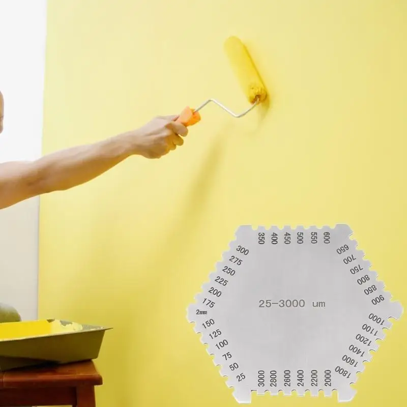 

652F High Hexagonal Wet Film Combs Paint Wet Film Thickness Gauge Comb