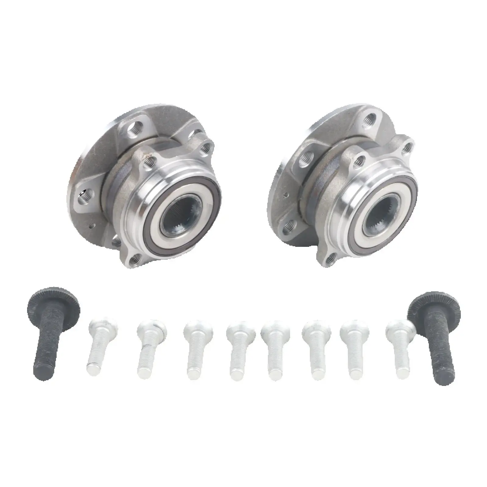 2 個ホイールベアリングハブアセンブリアウディ A3 Q3 TT フォルクスワーゲンビートル CC イオスゴルフ GTI 513253 フロント用
