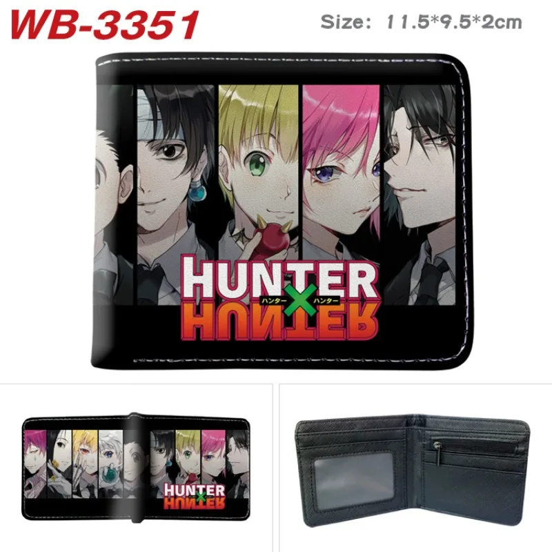 HUNTER×HUNTER Figure Anime Theme Large Capacity Coin Purse Full Color Printed Short Wallet Portable Card Holder Mini Clutch Bag
