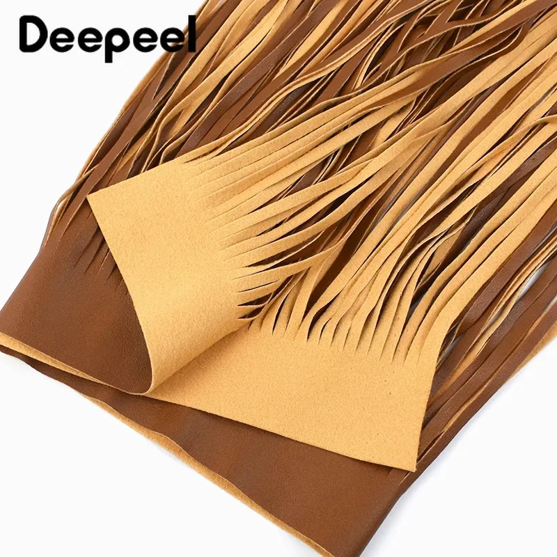 

1Pc 64*55/64*70cm Long Leather Tassel Fringes Sewing Clothes Bag Decor Lace Trim Ribbon for Jacket Skirt DIY Crafts Accessories