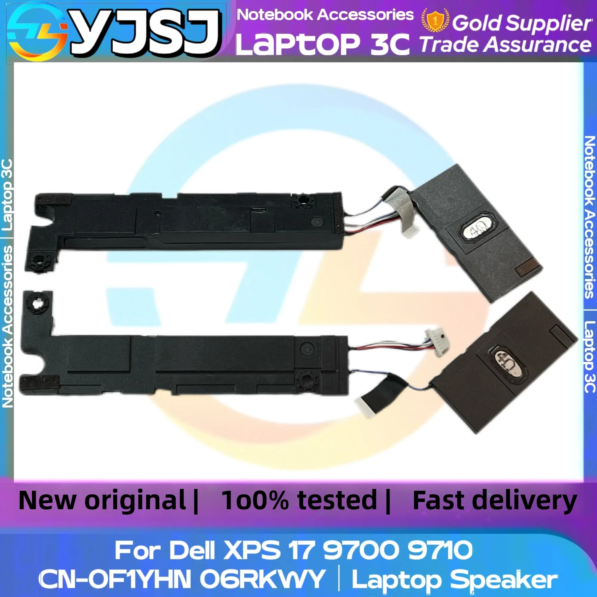 New Original Laptop Notebook Audio Speaker For Dell XPS 17 9700 9710 Precision 5750 5760 left and right speaker CN-0F1YHN 06RKWY