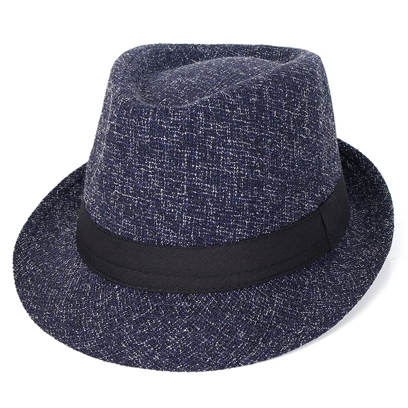 Autumn 2024 spring chapeu Fedora Hat Men Black sombrero fedora hombre Vintage Retro derby Jazz Hat Trilby Red