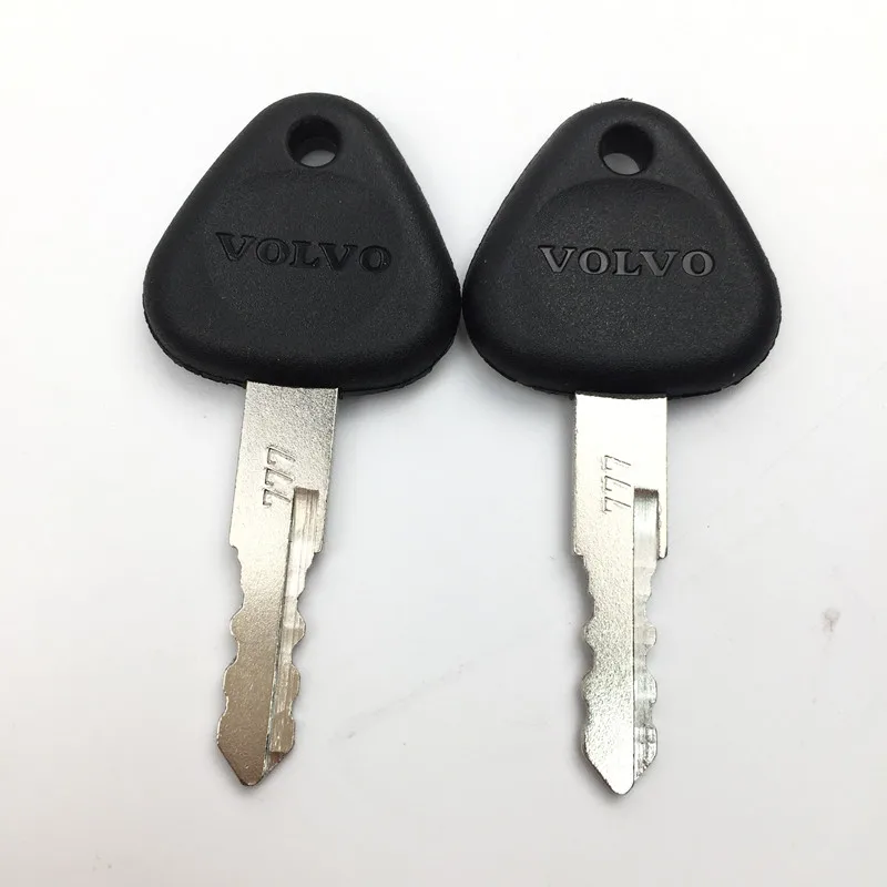 10pcs Volvo Excavator Key EC55/60/140/210/240/290/360 Excavator Accessories Complete List