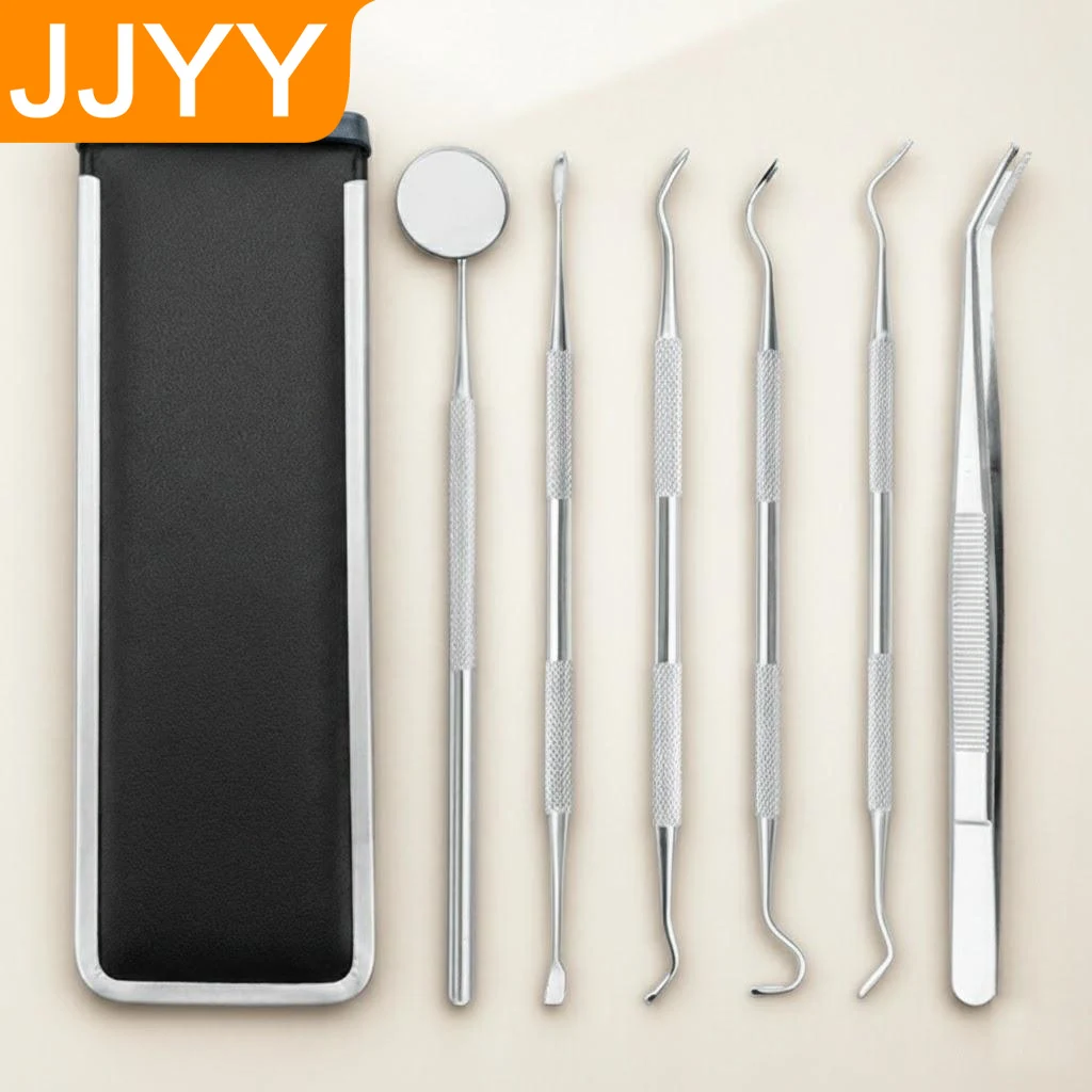 

6Pcs Dental Plaque Remover Tartar Scraper Teeth Cleaning Tools Oral Hygiene Floss Picks Teeth Care Set
