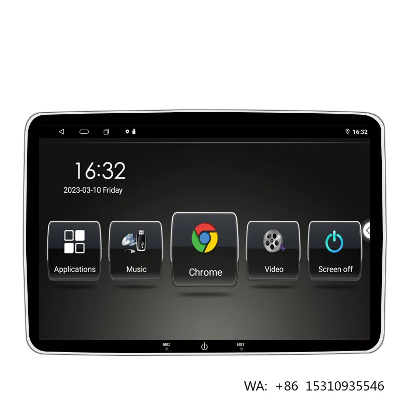 IPS Touch Screen Split Screen TV Car Headres with USB for Toyota   Back Seat LCD Display