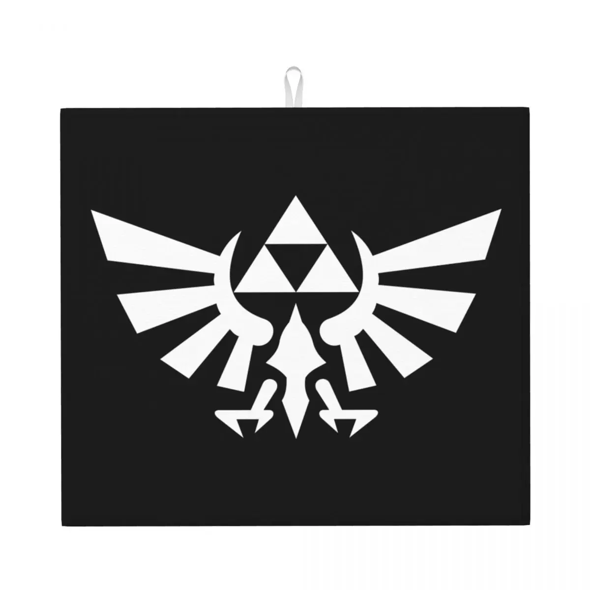 Custom The Legend Of Zeldas Dish Drying Mat for Kitchen Absorbent Quick Dry Microfiber Anime Game Dishes Drainer Pads