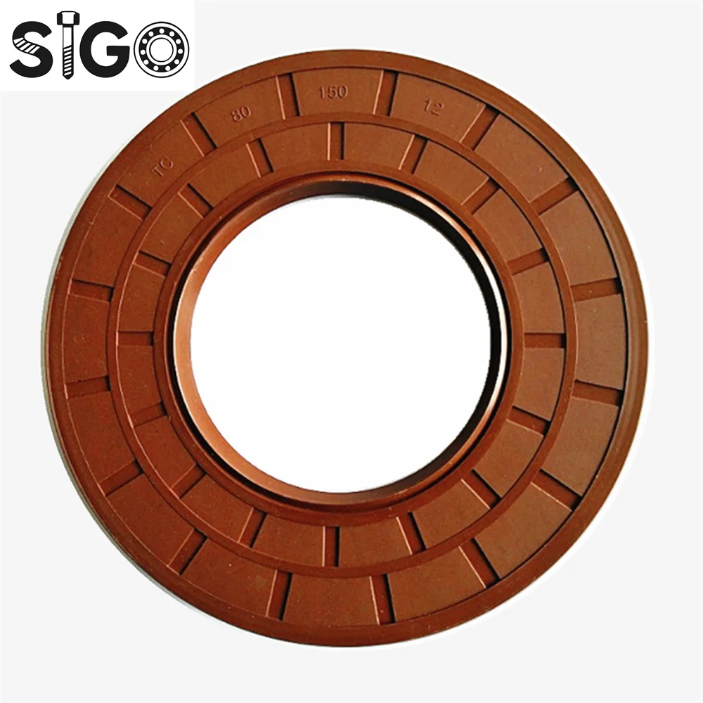 40*55*7/8/10 40x55x7/8/10 Brown FKM Fluorine Fluoro Rubber Spring Double Two Lip TC Ring Gasket Radial Shaft Skeleton Oil Seal