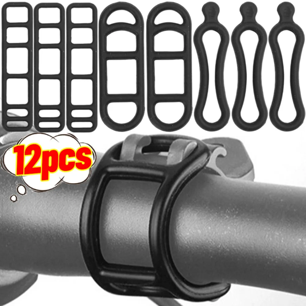 

Универсальный ремешок для мотоцикла, многоразовая силиконовая застежка для инструмента, крепление для фонарика, держатель для аксессуаров на руль квадроцикла, пряжка