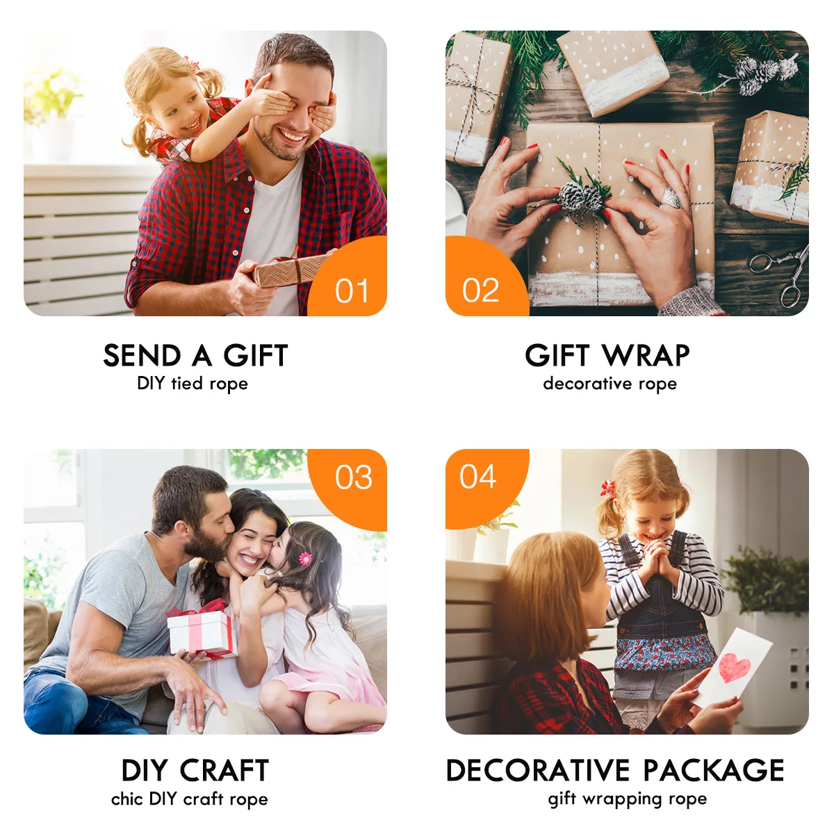 

1 Roll Golden Cotton Thread Diy Tied Rope For Gift Packing Decorative Party Decoration Cotton Thread Chic Crafts Reusable Hair