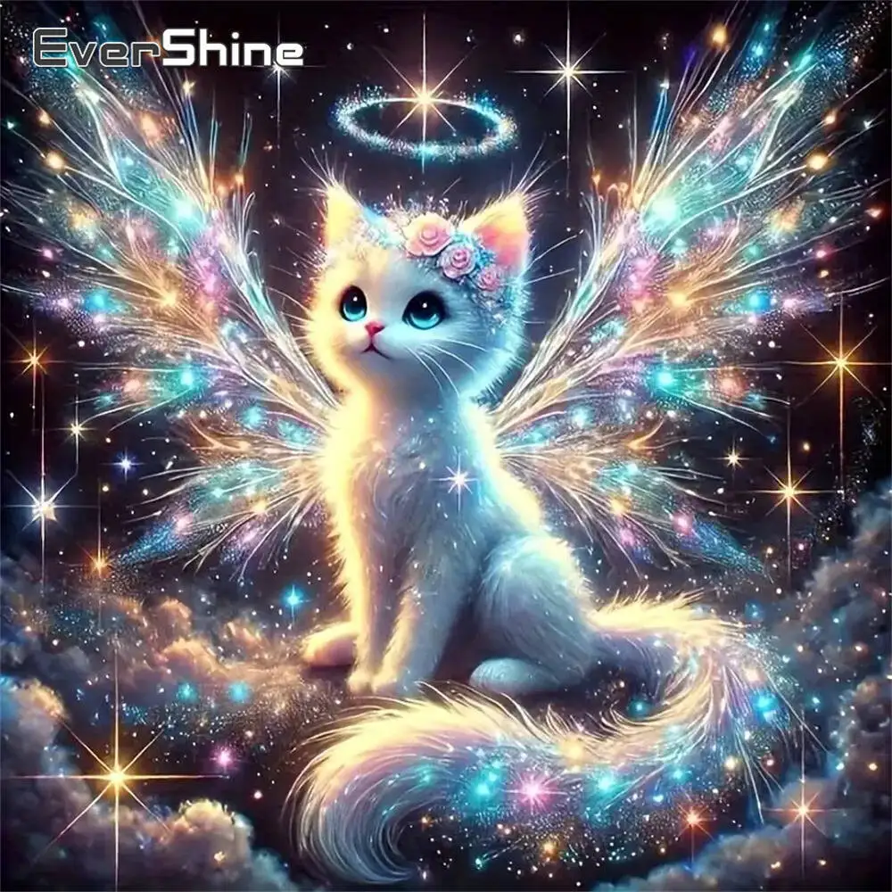 Evershine Diamant-Gemälde, Gänseblümchen, bunt, Acryl, Bastelbedarf, Diamant-Mosaik, DIY-Stickerei, Kindergeschenk