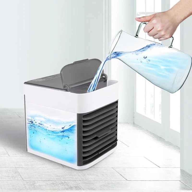 Mini Portable Multifunctional Air Conditioner Cooling Fan Home Personal Space Water Cooler Fan Wind Machine